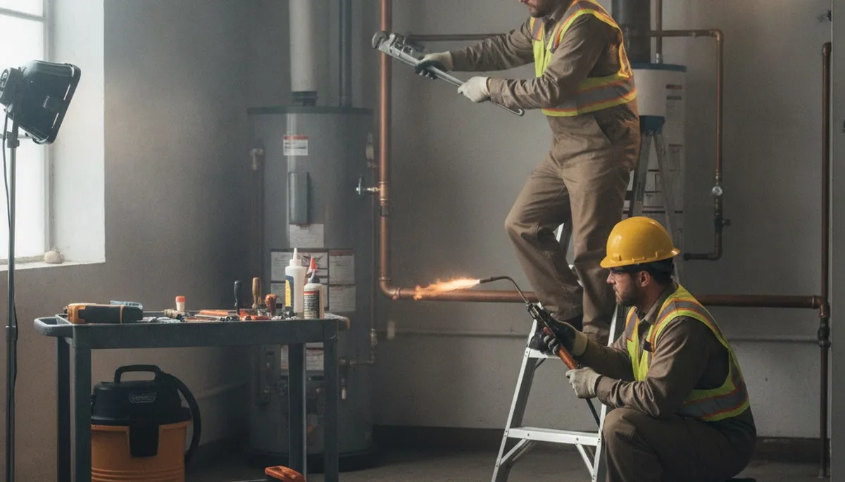 Emergency plumber in Redmond, WA repairing burst pipes and leaks for fast home service