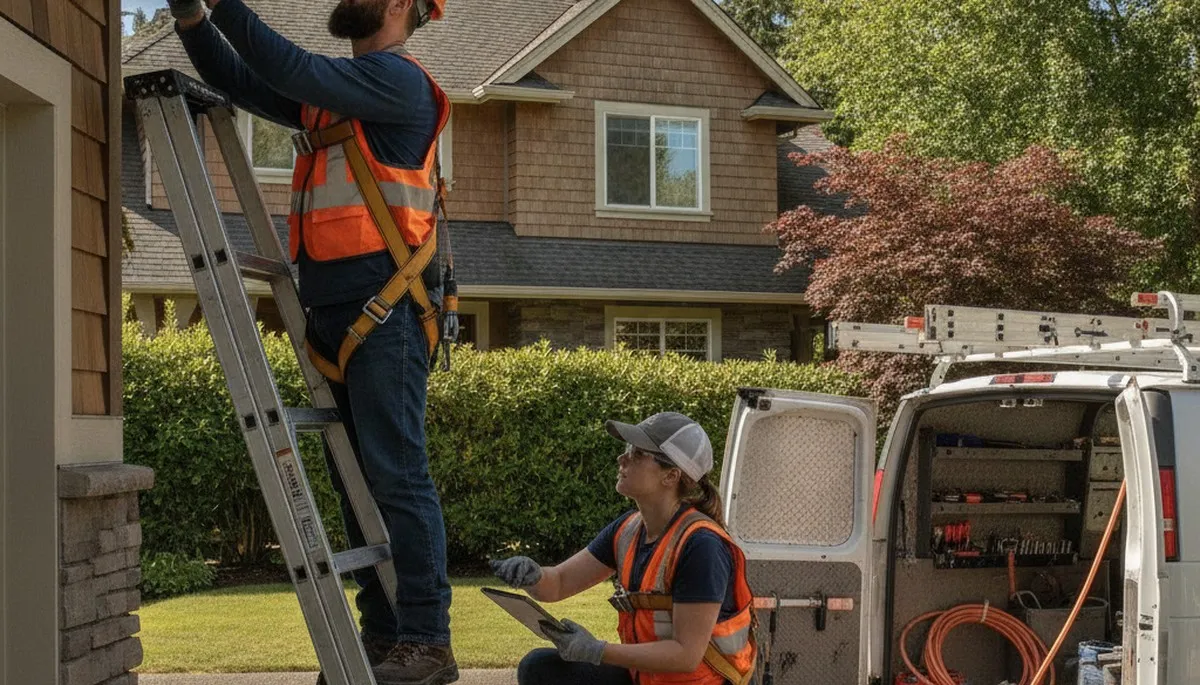 Plumber providing plumbing repair services in Redmond, WA for a local home repair call