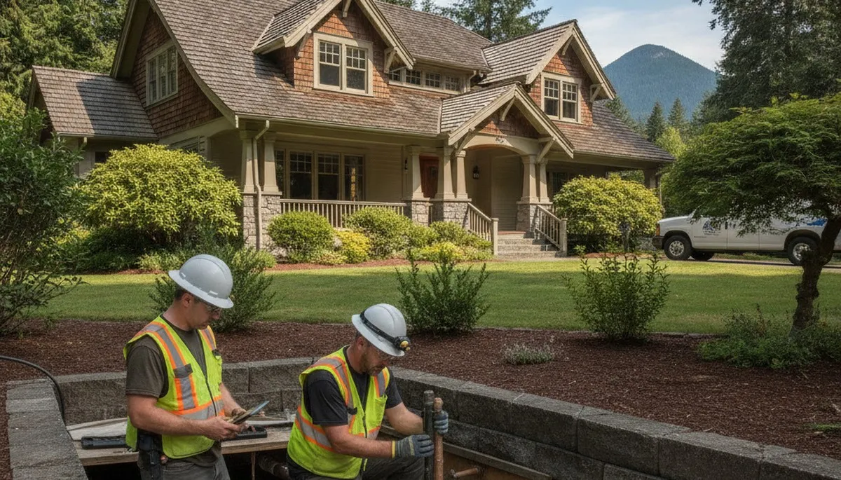 Plumber repairing a pipe in Redmond, WA for a plumbing repair service