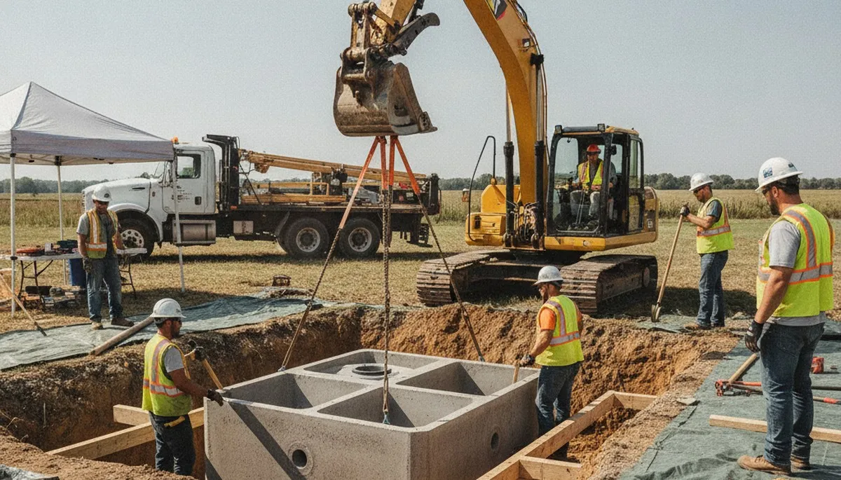 Septic tank installation service for Redmond, WA homes by On Call Plumbers