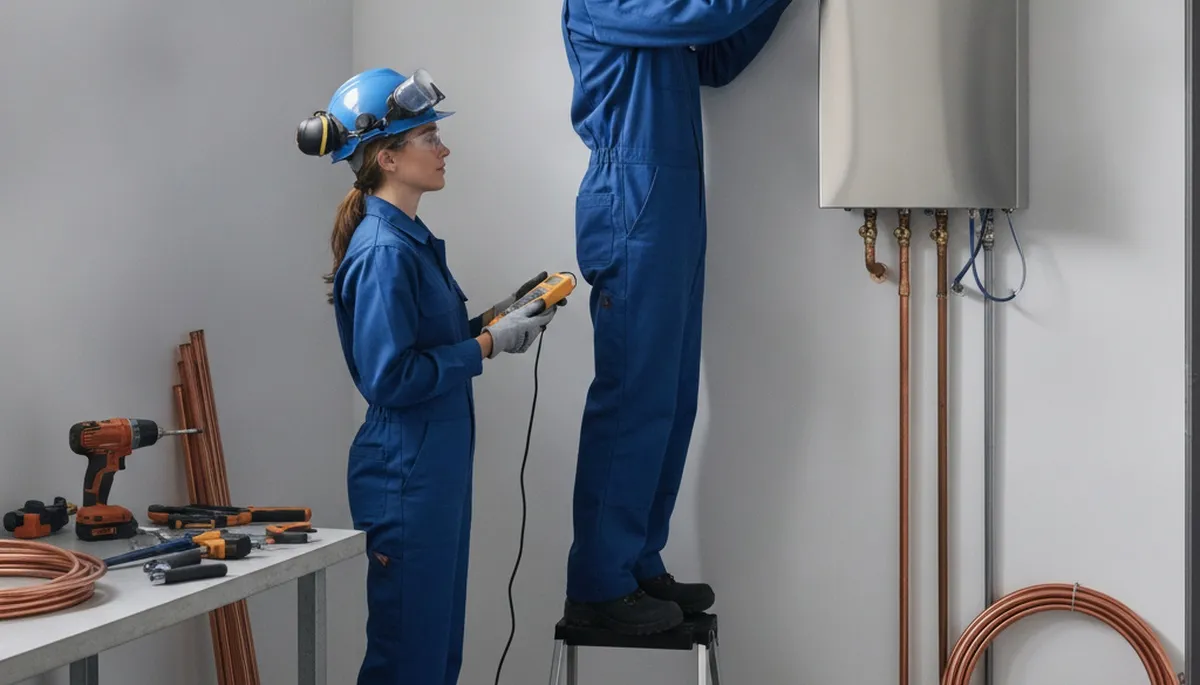 Tankless water heater service in Redmond, WA for plumbing repair and installation