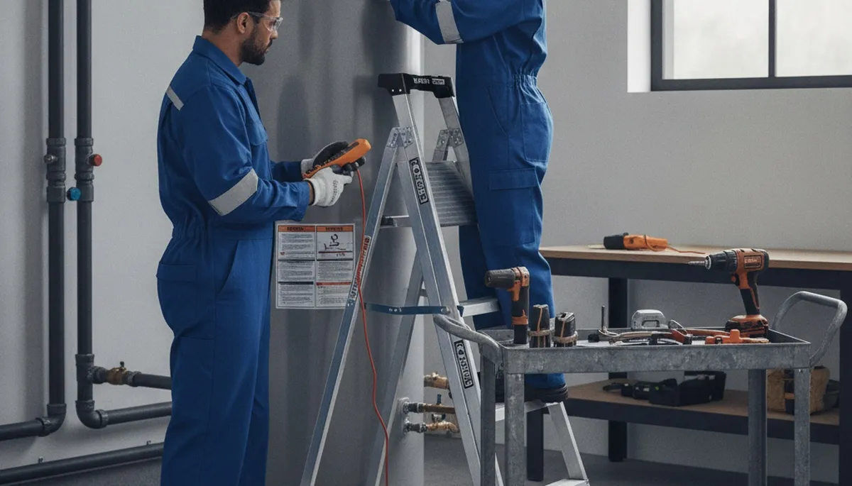 Redmond, WA plumber repairing a residential water heater for reliable home service